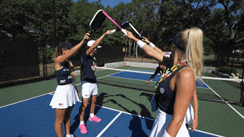 Game Time Teamwork GIF by NJ 5s | Major League Pickleball