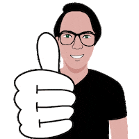 Oh Yeah Ok Sticker by Salvador Sanchez Artist