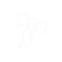 jomariedominiak love heart wine glass Sticker