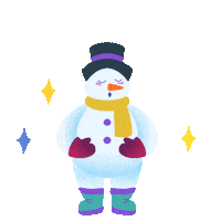 Illustrated gif. Frosty the Snowman, eyes closed in meditation mittens on his belly, breathes in and out, slowly and rhythmically. Text, "Breathe."