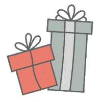 Christmas Presents Sticker by Poppy + Ted