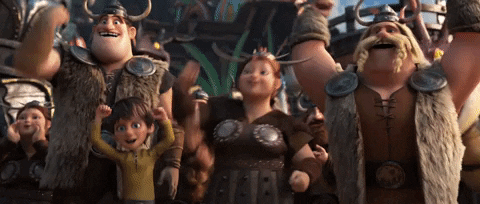 excited cheers GIF by How To Train Your Dragon
