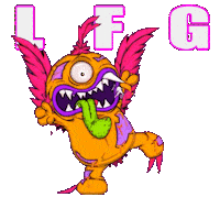 Excited Lets Go Sticker