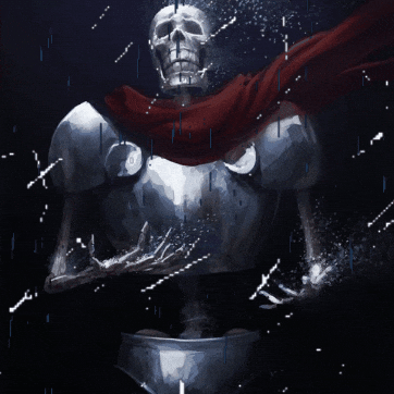 palesnaile sad skeleton undertale deltarune GIF