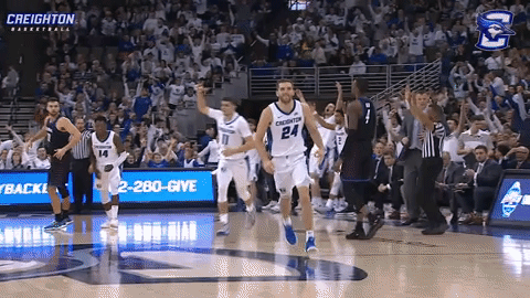 high five creighton bluejays GIF by Creighton University Athletics