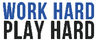 work hard play hard diamondc Sticker by Diamond C Trailers