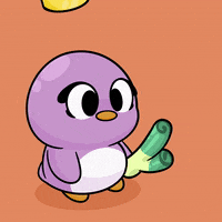 cozyverse pink penguin crown pengu GIF