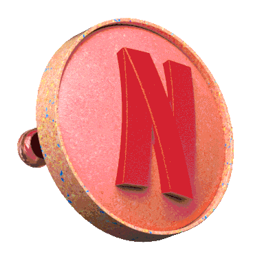 Logo Laugh Sticker by NETFLIX