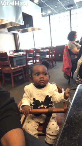 Baby Girl's First Time at Hibachi