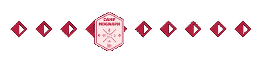 Camp Pacman Sticker by Mograph