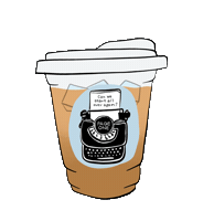 Iced Coffee Cappuccino Sticker by MrHugoFilipe