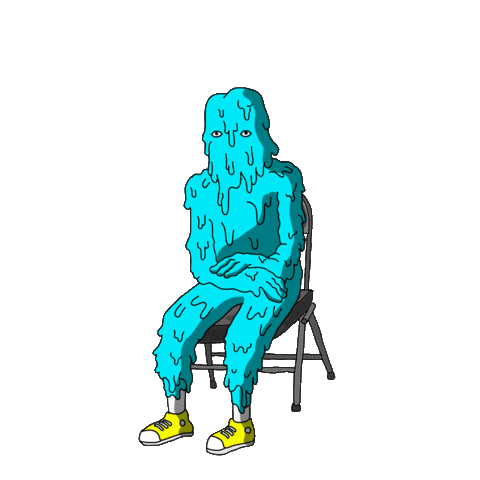 gominosensei slime lama gomi derretido Sticker