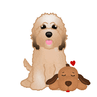 Teddy Bear Snuggle Sticker by zoopeez