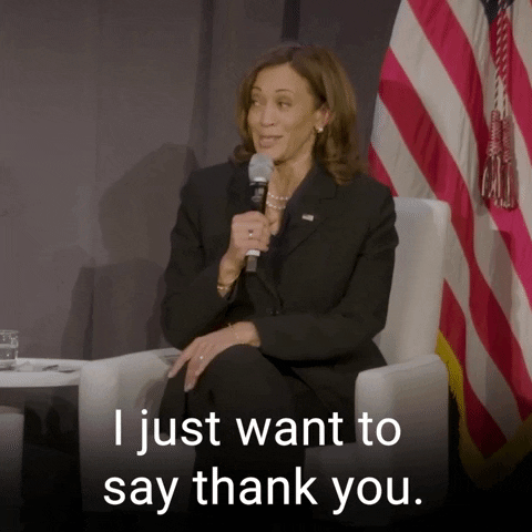 Kamala Harris Thank You GIF by The Democrats