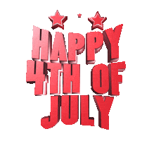 4Th Of July Sticker by GIPHY Text