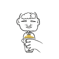 PanSt summer drink brain freeze Sticker