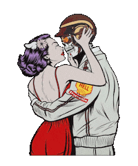 Lovers Kiss Sticker