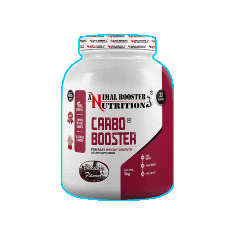 Carbs Gainer Sticker by animal booster nutrition.