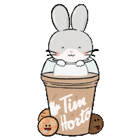 Coffee Bunny Sticker