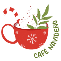 Christmas Cafe Sticker