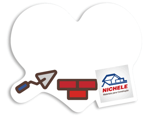 NicheleMateriais giphyupload casa coracao construcao Sticker