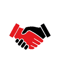 Handshake Teamwork Sticker by m.ing.a