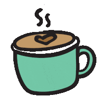 Hot Coffee Sticker by Titik Koma