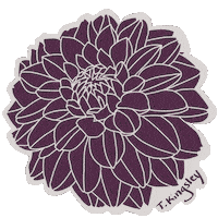 thealphabetj flower power flower art thealphabetj the alphabet journal Sticker