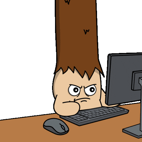 Focus Grinding Sticker by Bored On Chain