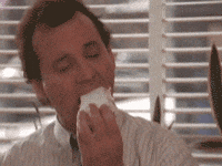 Bill Murray Eating GIF