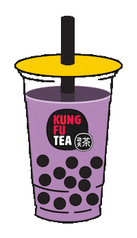kungfutea boba bubble tea kung fu tea kungfutea Sticker