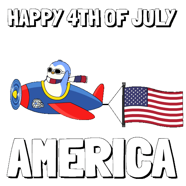 United States Penguin Sticker by Pudgy Penguins