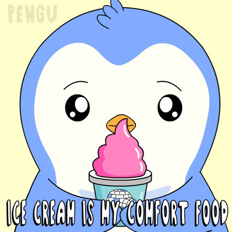 Ice Cream Pink GIF by Pudgy Penguins