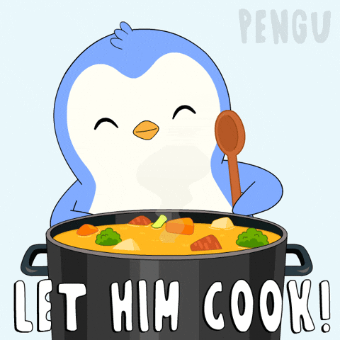 Penguin Cooking GIF by Pudgy Penguins