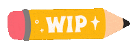 Work In Progress Art Sticker