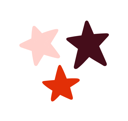 Red Stars Sticker by Zappos