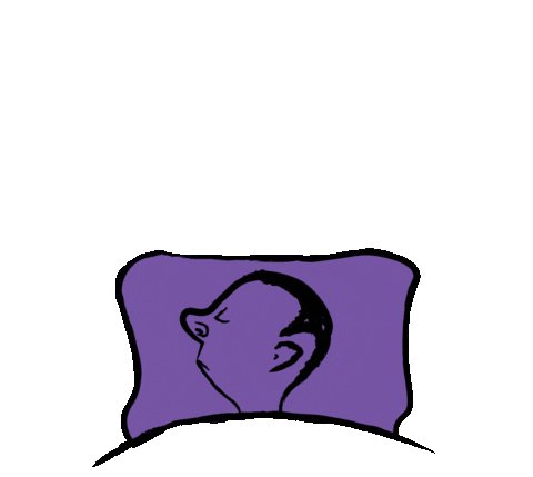 Sleepy Good Night Sticker by Sam Omo