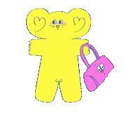 honeybabyclub love baby shopping bear Sticker