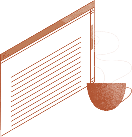 Coffee Scrolling Sticker by sgwebdigital