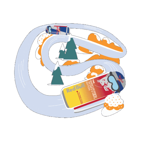 Fun Snow Sticker by Red Bull