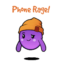 Angry Phone Sticker by The Grapes