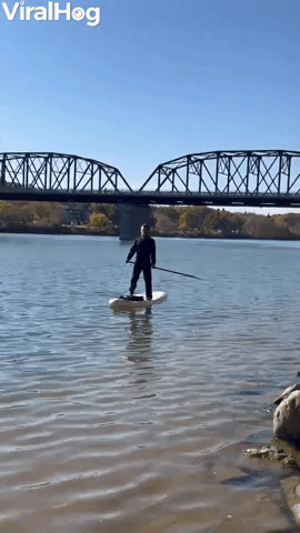 Michael Myers Using a Paddleboard