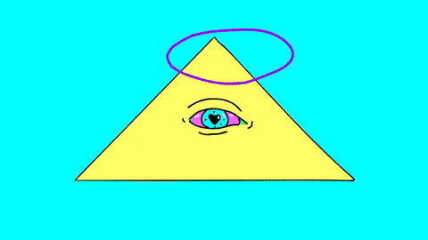 DimaDrjuchin eye spin blink pyramid GIF