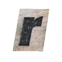 Typography Alphabet Sticker