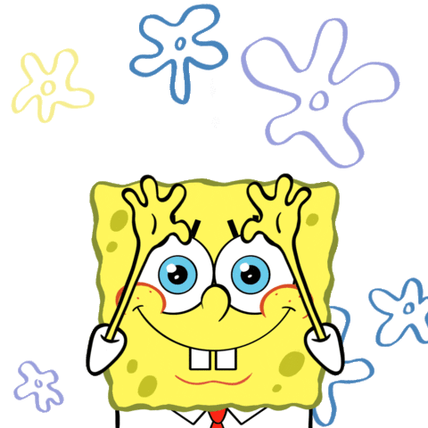 Happy Spongebob Squarepants Sticker by mtv