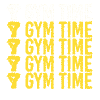 SevenDaysGold fitness time workout gym Sticker