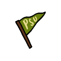 vikings hearts Sticker by Portland State University