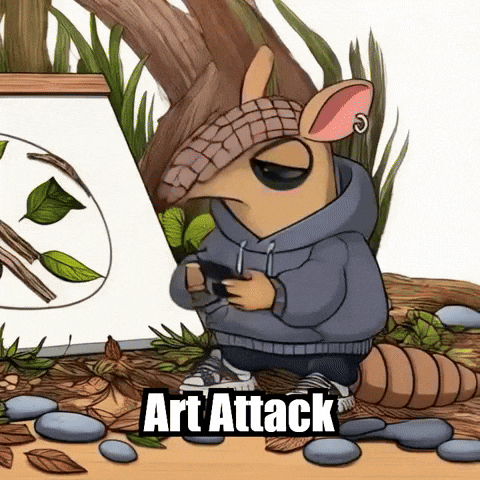 Art Attack GIF by Chillo Dillo