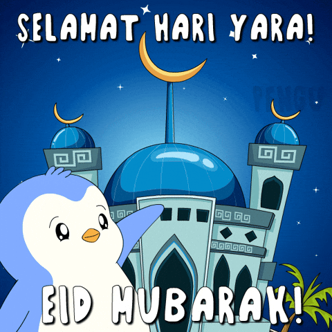 Pray Eid Al Fitr GIF by Pudgy Penguins