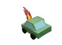 Driving A-B Sticker by milly cohen